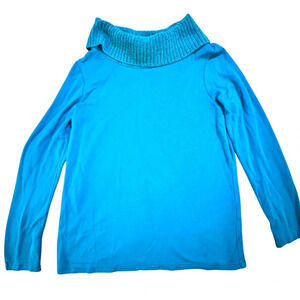 Chico’ Weekender Knit top with velour collar Size 0 (5)
